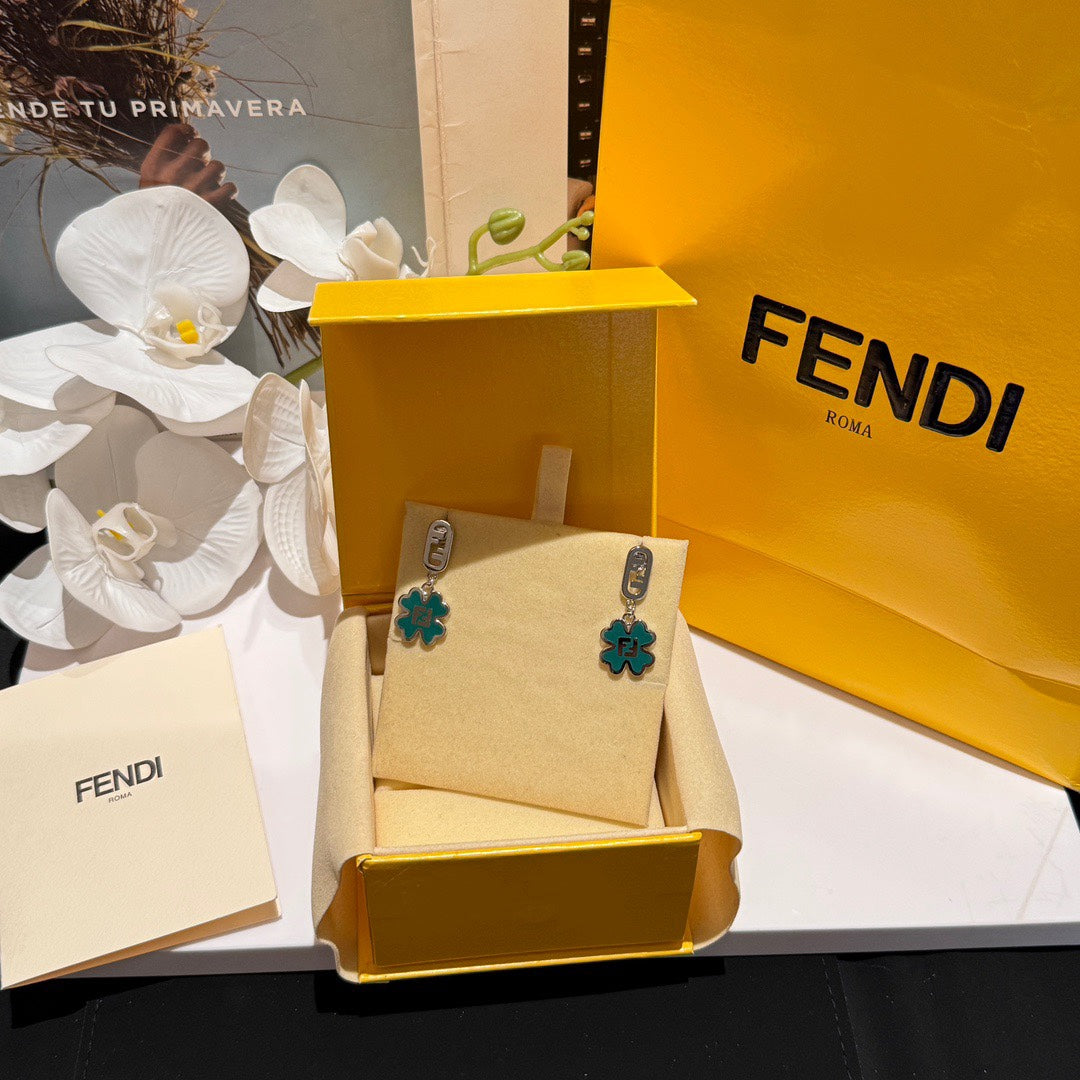 Fendi necklace and earrings set