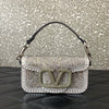 Valentino Garavani Loco Small Rhinestone Shoulder Bag