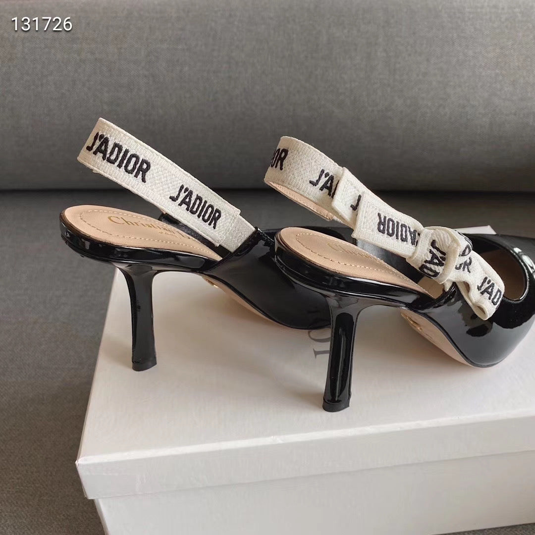 Patent Dior slingback