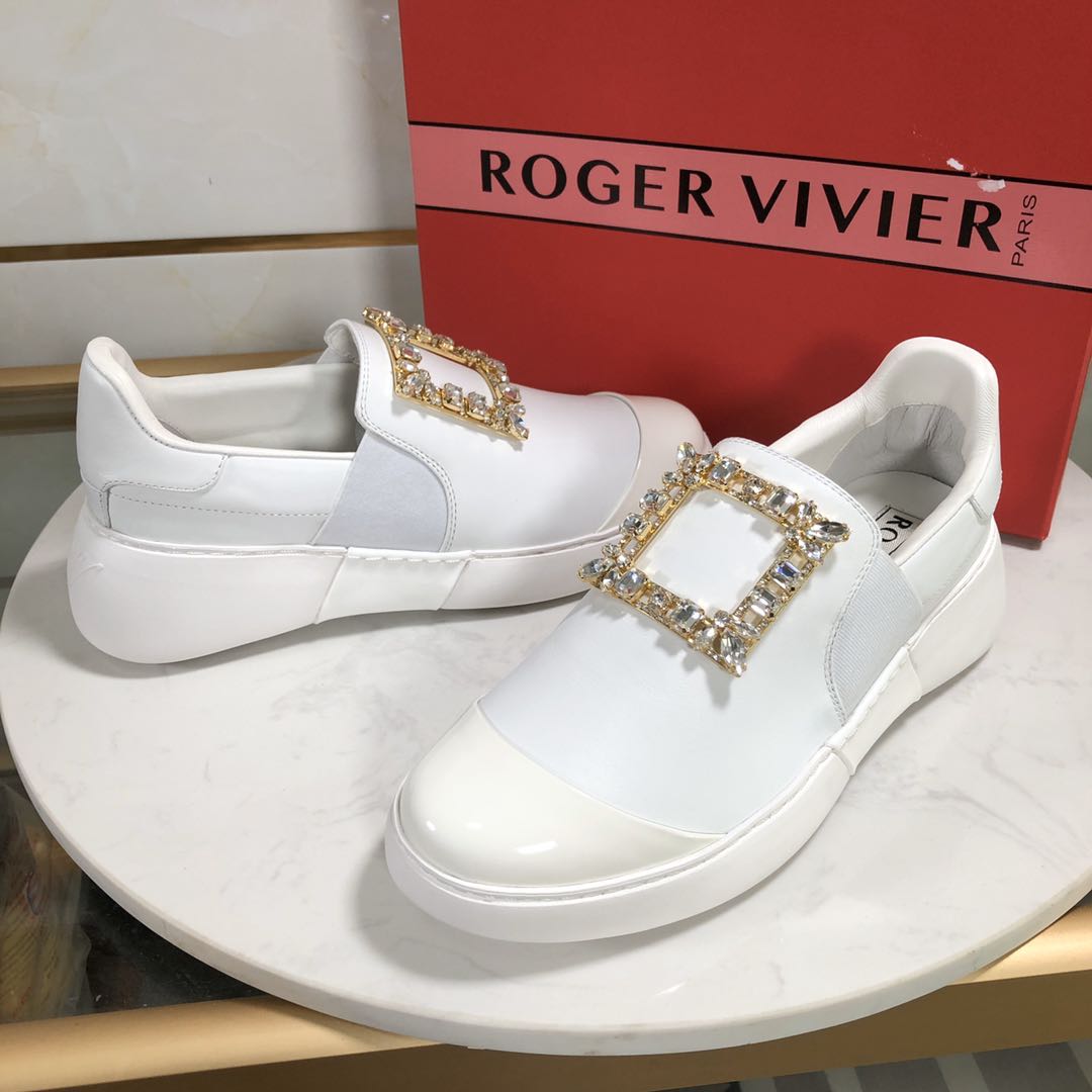 White Roger Vivier Sneakers