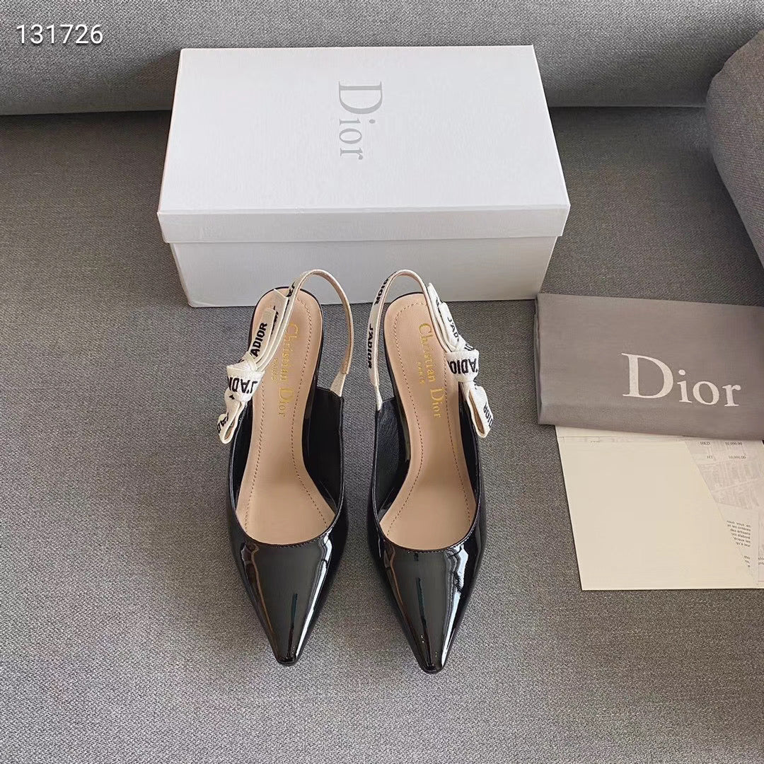 Patent Dior slingback