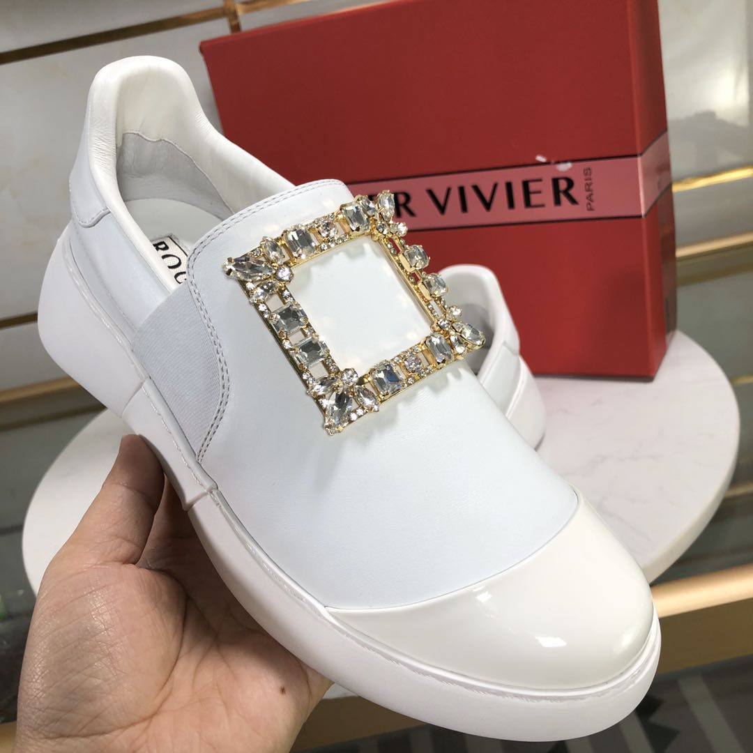 White Roger Vivier Sneakers