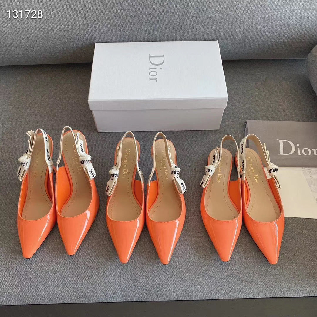 Patent Dior slingback