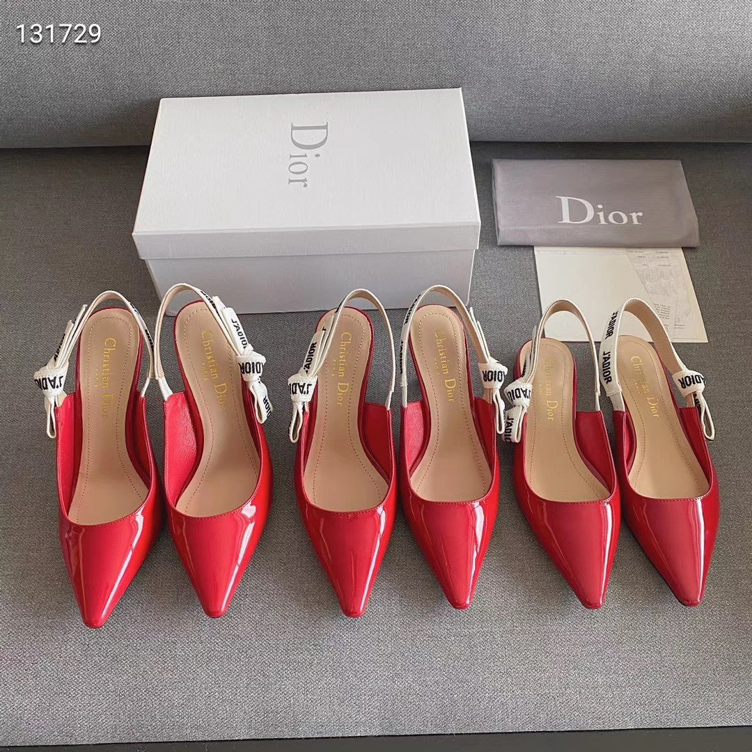 Patent Dior slingback