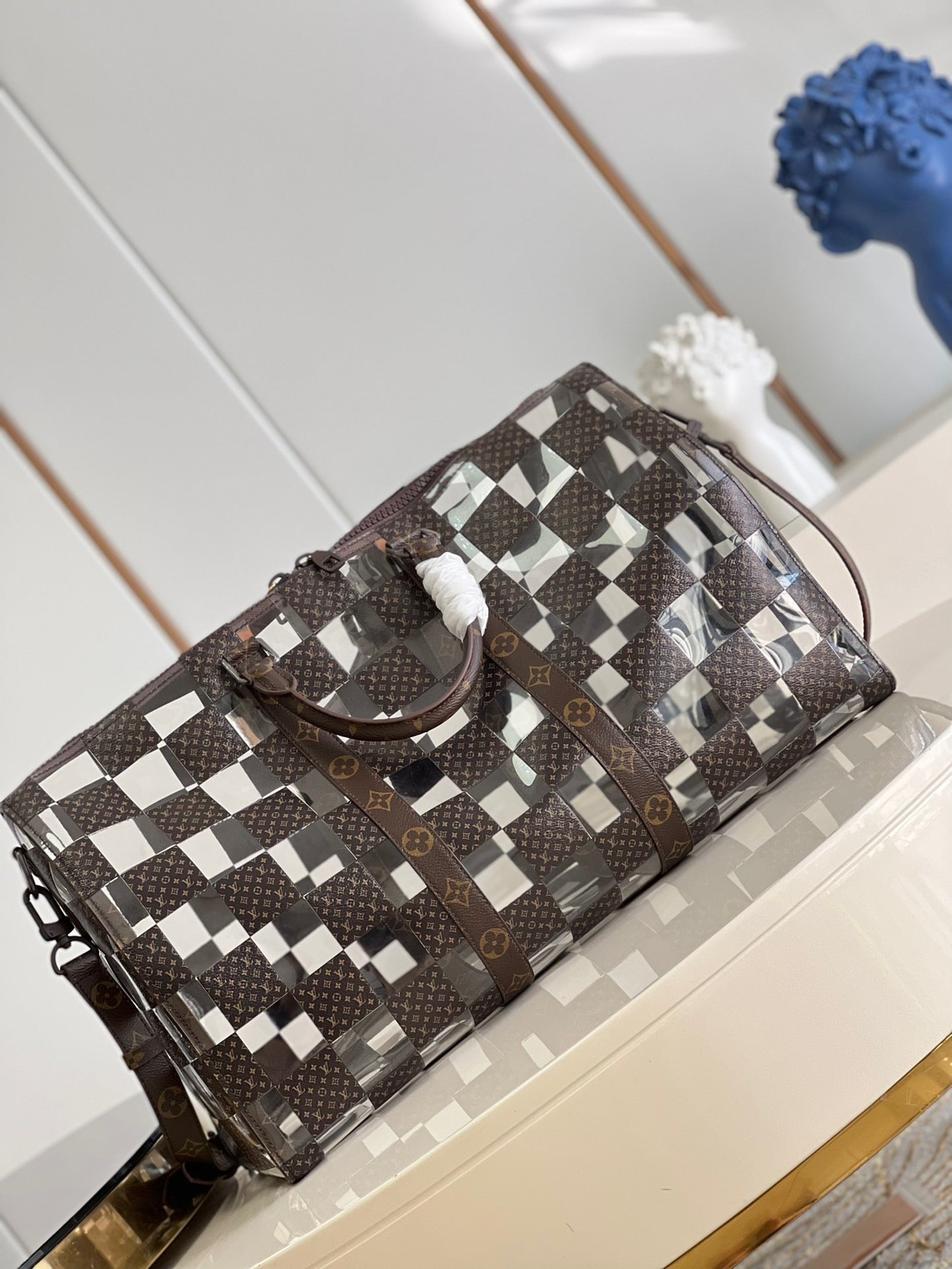 LV keepall monogram chess 50cm