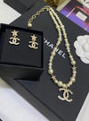 Chanel necklace and earring (sold as set)