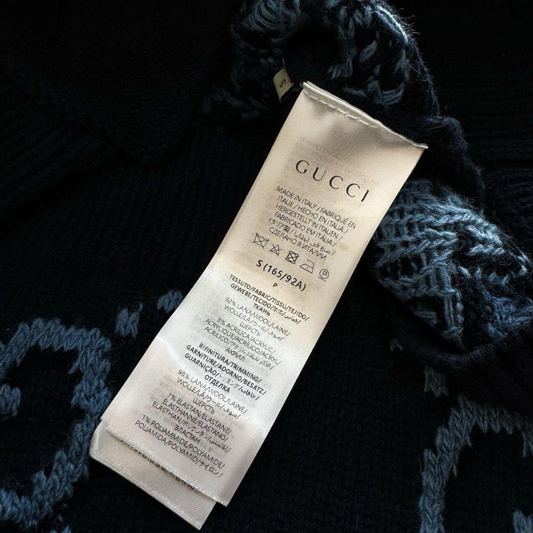 Gucci Wool cardigan with GG intarsia