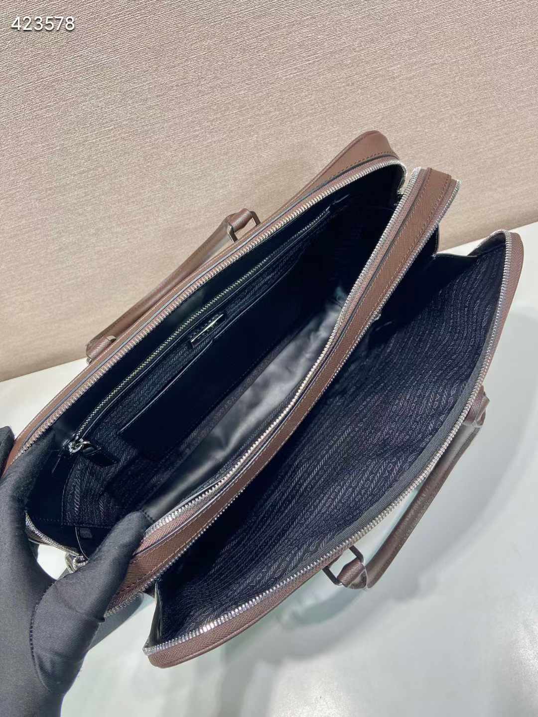 Prada Saffiano leather briefcase