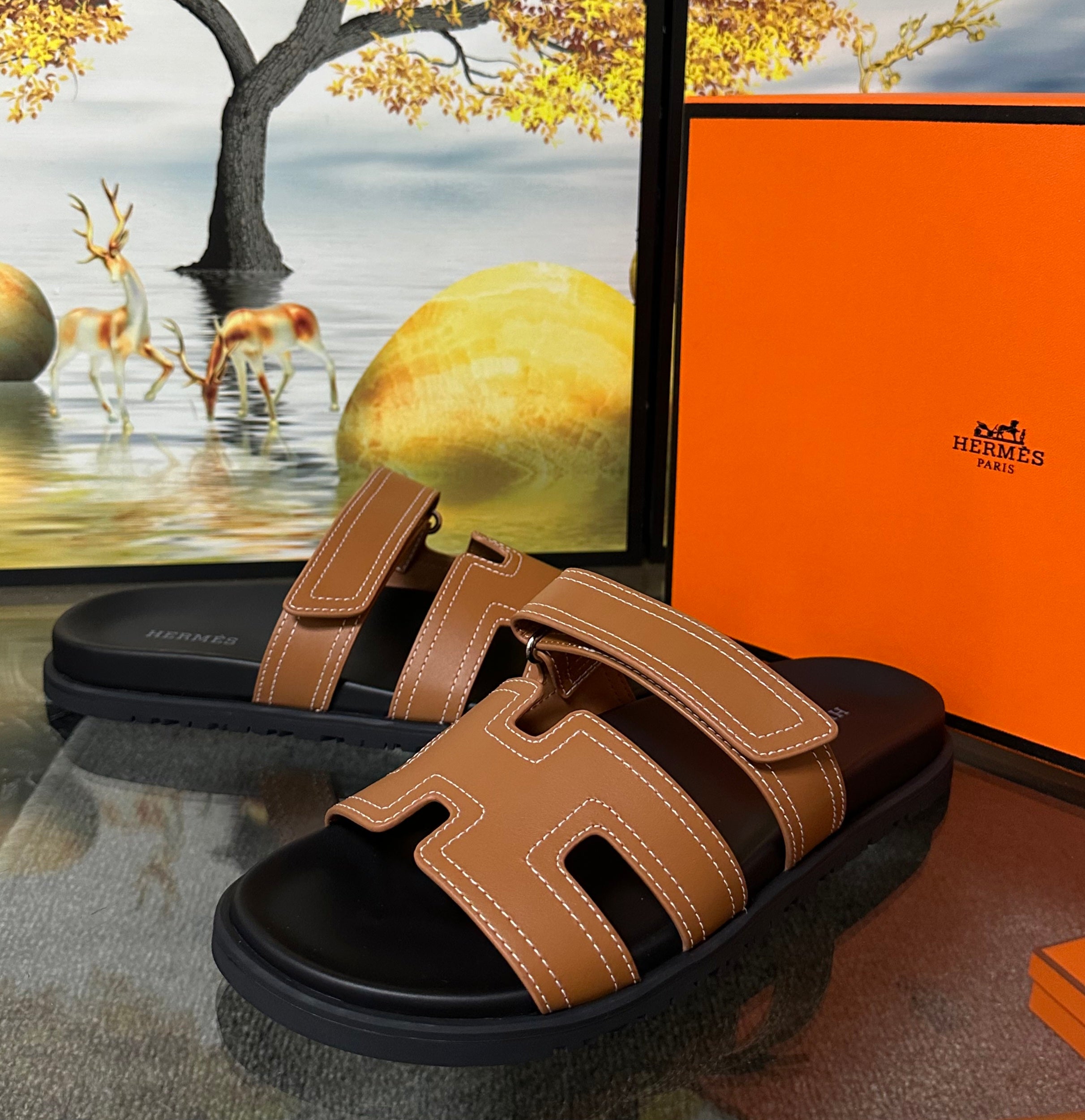 Hermes Chypre sandal brown