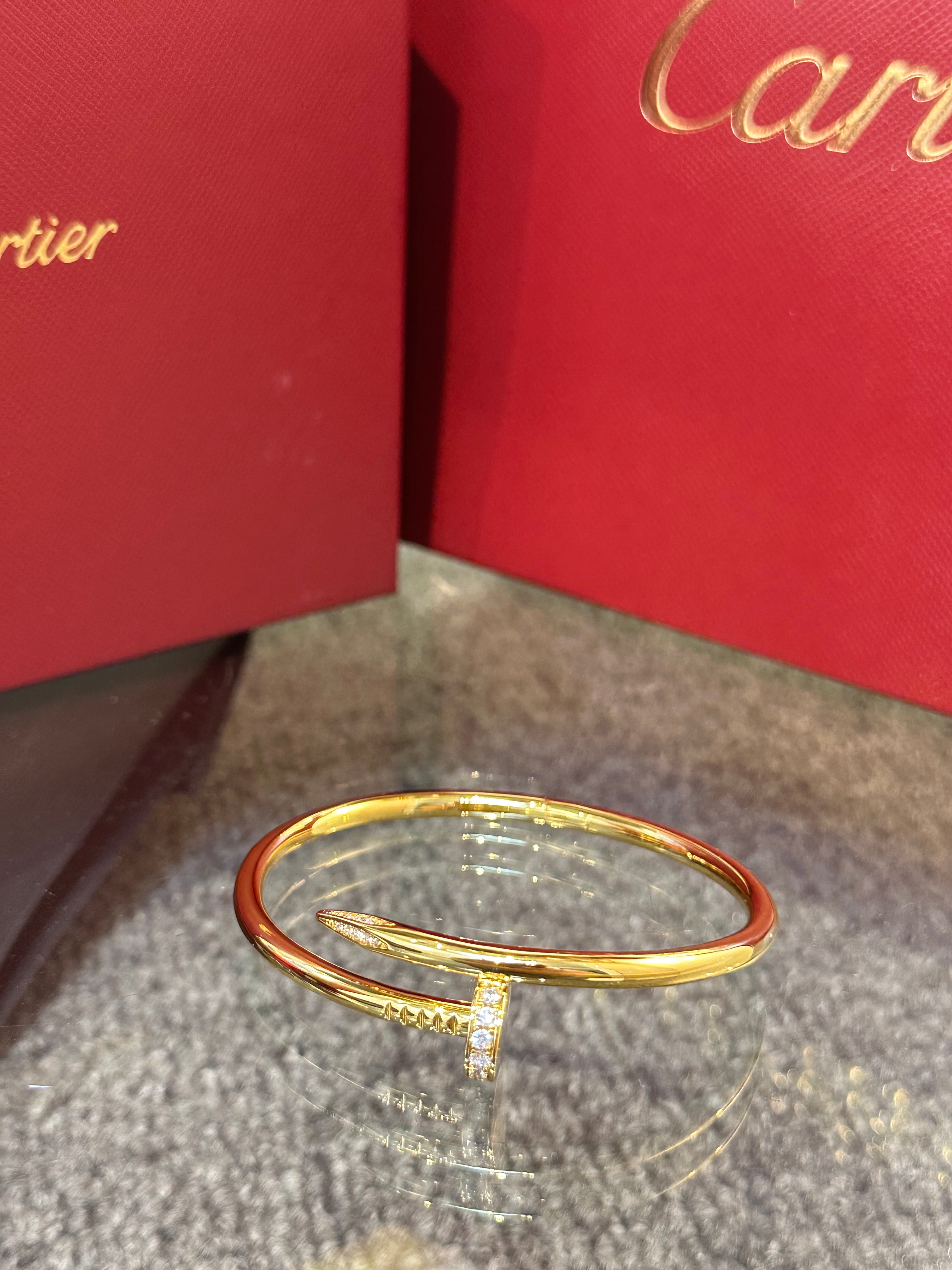 Cartier unclou plated gold