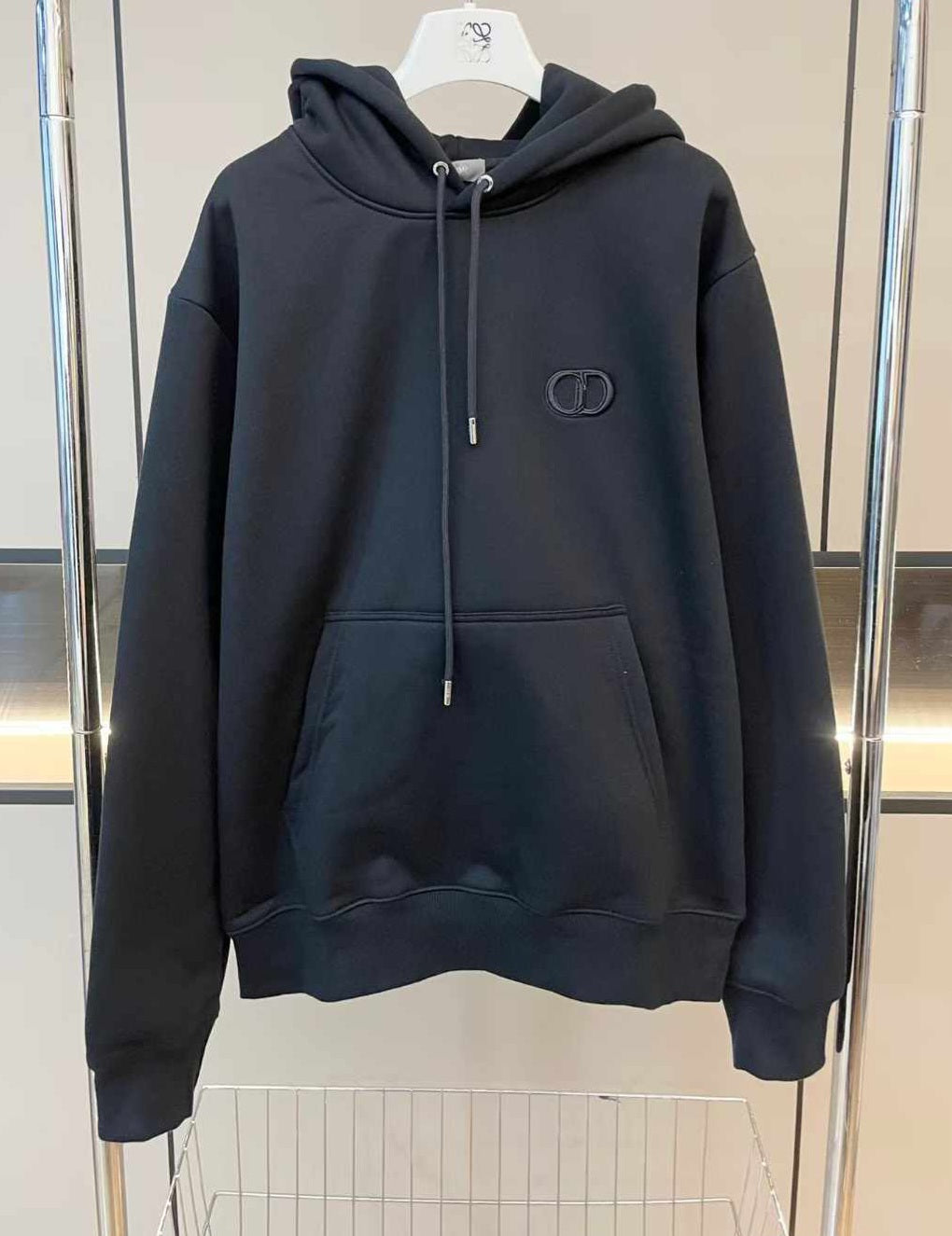 DIOR classic CD pig nose embroidery hooded sweatshirt