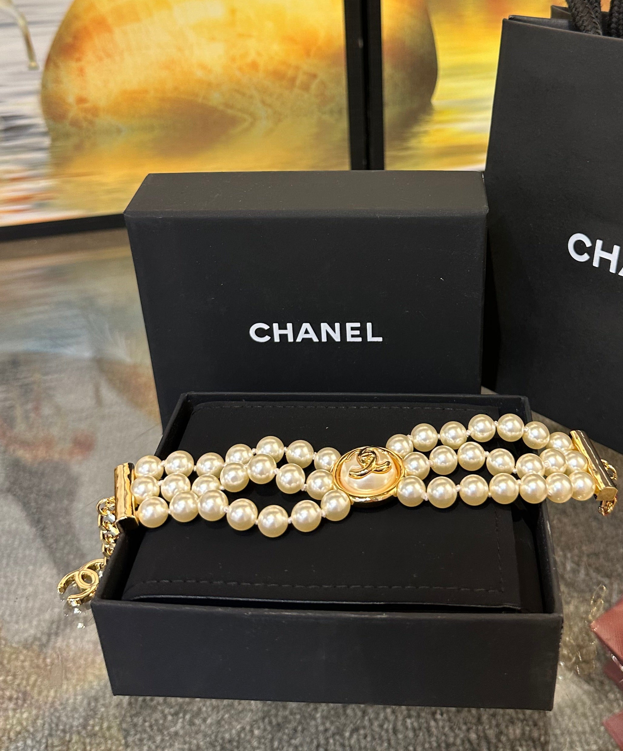 Chanel beaded bracelet